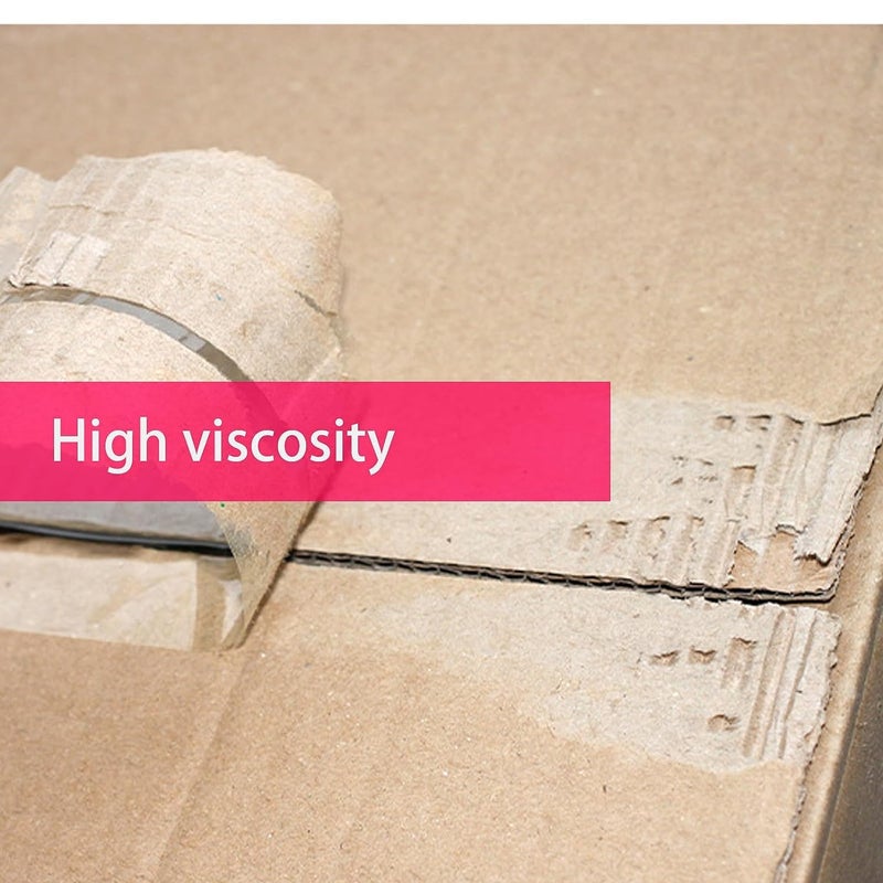 AMOGATO Clear Packing Tape with Tape Gun - Strong Adhesive, Ideal for Shipping and Packaging,6 Rolls 2 Inch X 110 Yards Shipping Packaging Tape - Image 2